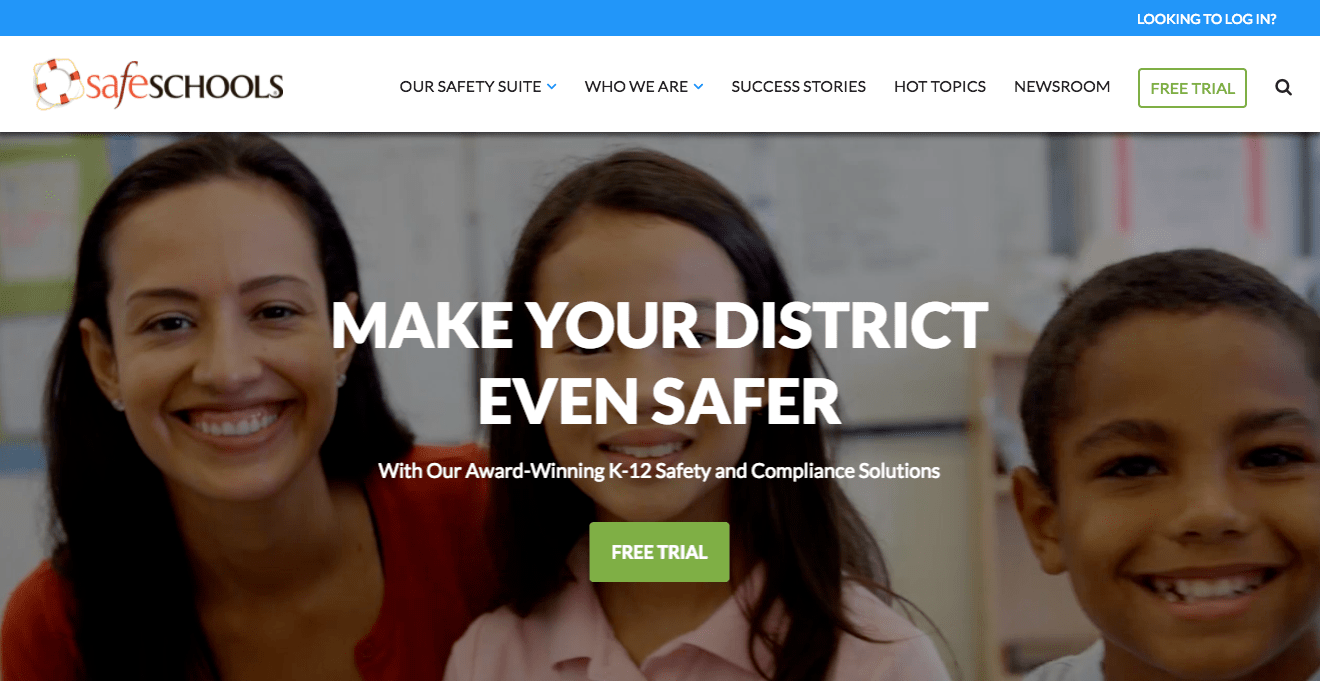 SafeSchools perfect website example